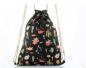 Preview: Rucksack Flamingo und Kuchen schwarz
